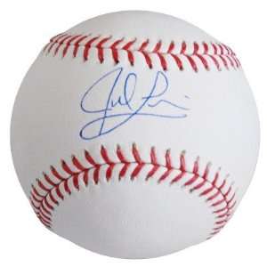 Jed Lowrie Autographed Ball   OML   Autographed Baseballs  