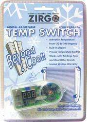Zirgo Fan Digital Temp Control Switch sensor radiator  