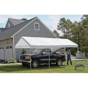  1020 Canopy, 2 4 Rib Frame, White Cover Patio, Lawn 
