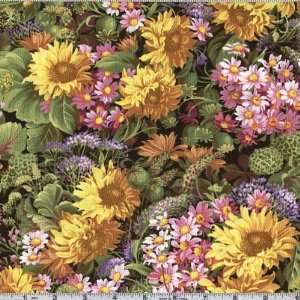 45 Wide Sunflower Sunrise Multi Floral Multi Fabric By 