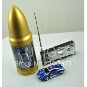   blue bullet can mini rc radio control micro racing car Toys & Games
