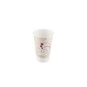 Solo 412SMSYM Symphony Design Single Sided Poly Coated Paper Hot Cup 