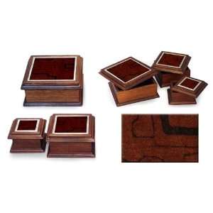  Cedar boxes, Shipibo (set of 3)