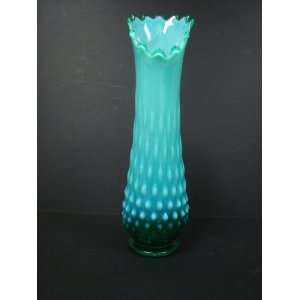  Fenton Emerald Hob Swung Vase  Tall