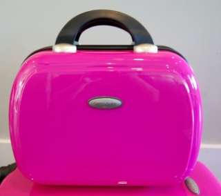   hardshell rolling 2pc. carryon luggage set Bubble gum pink 20  