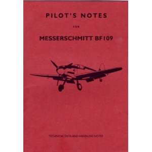 Messerschmitt Bf 109 Aircraft Pilots Notes Manual Sicuro 