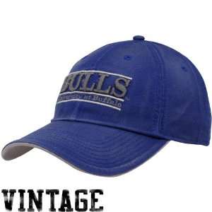 Buffalo Bulls Royal Blue Sanded Bar Vintage Adjustable Hat