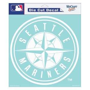  Seattle Mariners Die Cut Decal   8in x8in White Sports 