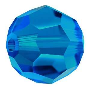  SWAROVSKI 5000 CAPRI BLUE Round 10mm (10) Beads