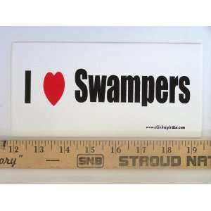  * Magnet* I Love Swampers Magnetic Bumper Sticker 