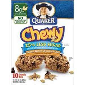 Quaker Chewy Peanut Butter Chocolate Chip Granola Bars   12 Pack