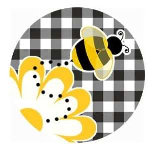 Bumble Bees Edible Cupcake Toppers Decoration