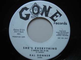 RAL DONNER   SHES EVERYTHINGGONE 1961 PROMO VG++  