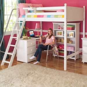  Maxtrix Kids Giant High Loft Bed with Desk