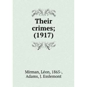   ) (9781275372825) LeÌon, 1865 , Adams, J. Esslemont Mirman Books