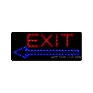  Exit Left Arrow Outdoor LED Sign 13 x 32