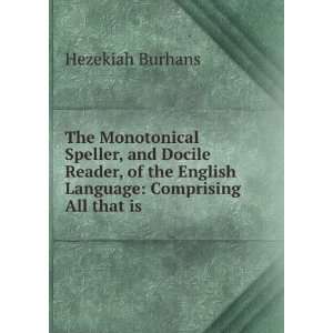   English Language Comprising All that is . Hezekiah Burhans Books