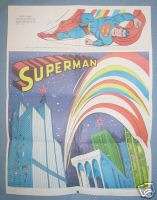 1978 DC Comics SUPERMAN Poster.RARE FIND  