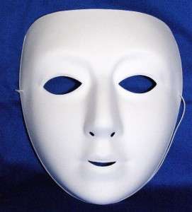 Beautiful Designed PLAIN WHITE Mask  Simply Gorgeous   