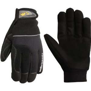  Leather Palm, Spandex/Fleece Back, Neoprene Wrist, G80 Thinsulate, XL