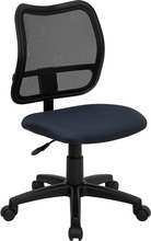 Flash Office Task Chair Fabric Navy Seat WLA277NVYGG  