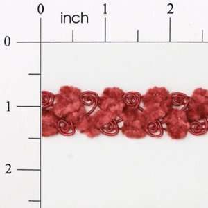  Braided Chenille Gimp   Red   3/4in 1 Yard