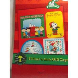   Stick Christmas Gift Tags   Peanuts Snoopy