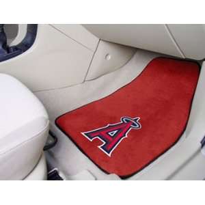  2 PC Los Angeles Angels Carpeted Front Car Mats 