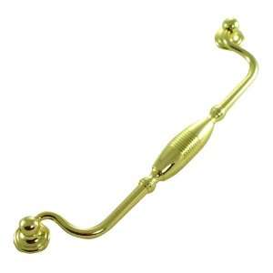  Mng   Striped Clapper Pull (Mng15814) Polished Brass