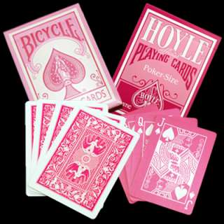 This listing is for 2 Deck of Bicycle Hoyle Pink Fashion Deck Playing 