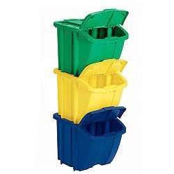 Recycling Bin Containers   3 Compartment   by Suncast  