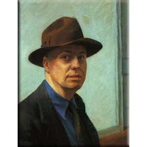  Self Portrait 23x30 Streched Canvas Art by Hopper, Edward 