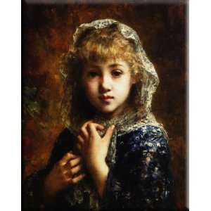  A Young Beauty 24x30 Streched Canvas Art by Harlamoff 
