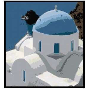  Santorini Greek Church Counted Cross Stitch Kt Everything 
