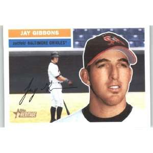  2005 Topps Heritage #35 Jay Gibbons   Baltimore Orioles 