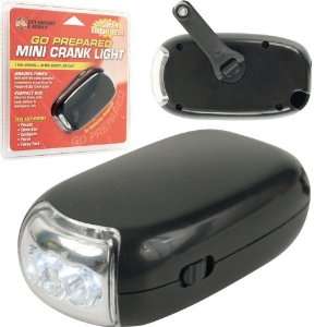  Black Mini Crank Light with 3 Super Bright LEDs