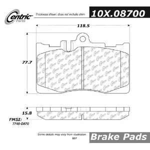  Centric Parts, 102.08700, CTek Brake Pads Automotive