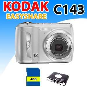  Kodak Easyshare C143 C 143 Digital Camera (Silver) with 