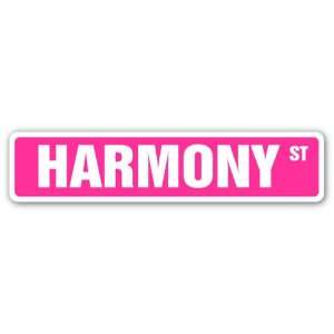  HARMONY Street Sign name kids childrens room door bedroom girls 