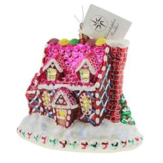 New Christopher Radko Rare Sugar Chateau Candy Gingerbread Mansion 