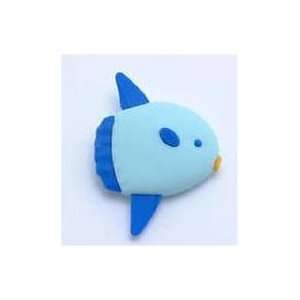  Blue Sunfish Japanese Erasers. 2 Pack. By PencilThings 