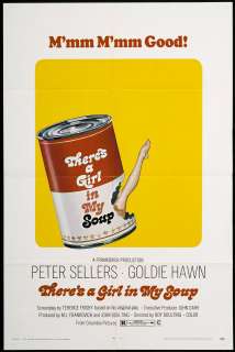 Theres a Girl in My Soup 1971 Original Movie Poster  