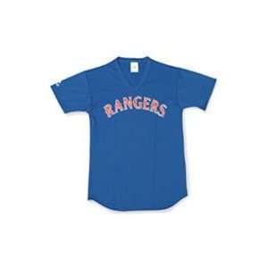  Texas Rangers V Neck Blank Jersey by Majestic
