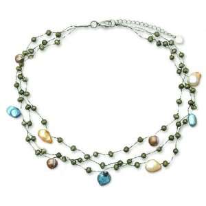 Pearl choker, Summer Glow 0.6 W 16.7 L Jewelry