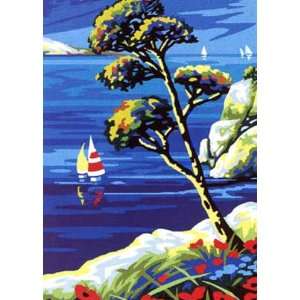  CALANQUE NEEDLEPOINT CANVAS Arts, Crafts & Sewing
