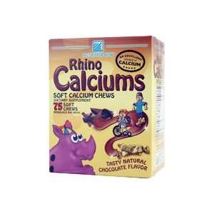   Now Rhino Calcium Soft Calcium Chews Chocolate    75 Chewables