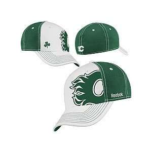 Reebok Calgary Flames 2012 St. Patricks Structured Stretch Fit Hat