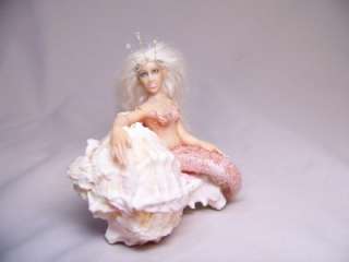 OOAK Fantasy Tiny Fairy Mermaid art doll sculpture ADSG IADR Kate 
