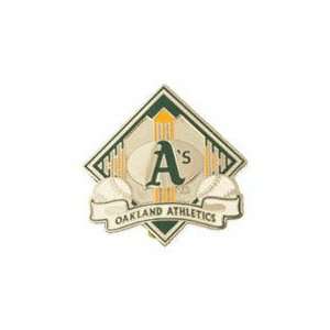   Oakland Athletics Diamond Banner Pin by Peter David