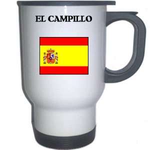  Spain (Espana)   EL CAMPILLO White Stainless Steel Mug 